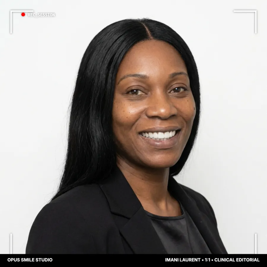 Imani Laurent after Cosmetic dentistry